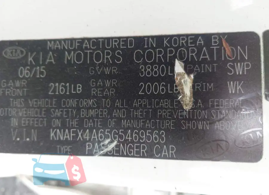 KNAFX4A65G5469563 Photo# 9