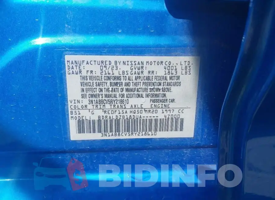 3N1AB8CV5RY218610 Photo# 9
