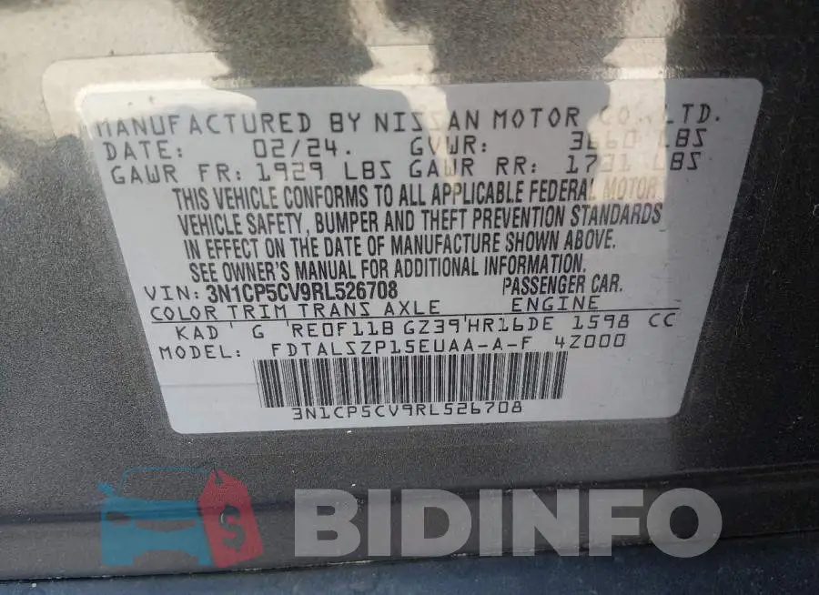 3N1CP5CV9RL526708 Photo# 9