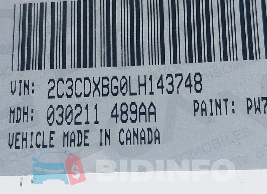 2C3CDXBG0LH143748 Photo# 9