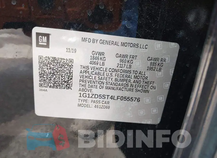 1G1ZD5ST4LF055576 Photo# 9