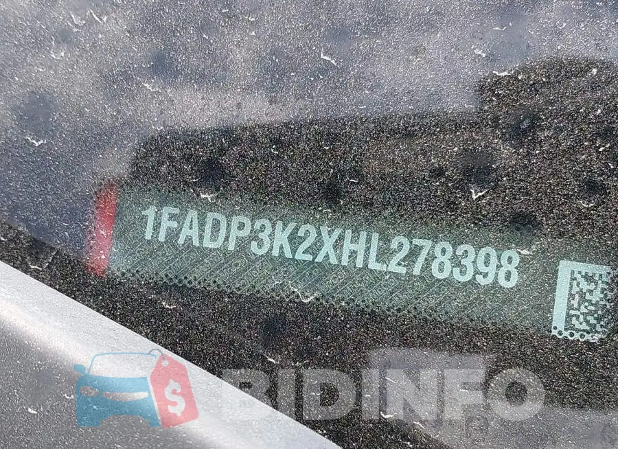 1FADP3K2XHL278398 Photo# 9