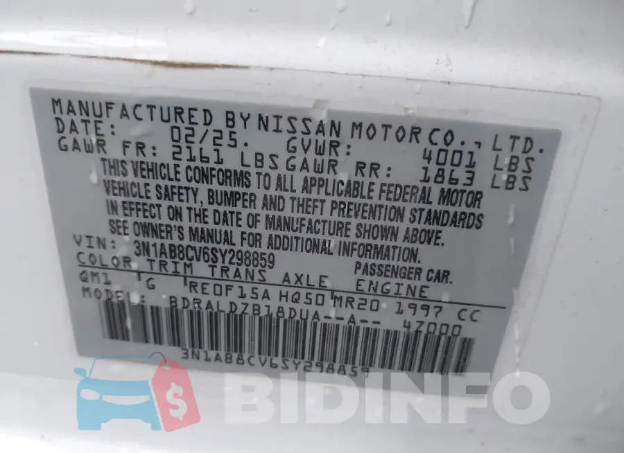 3N1AB8CV6SY298859 Photo# 9