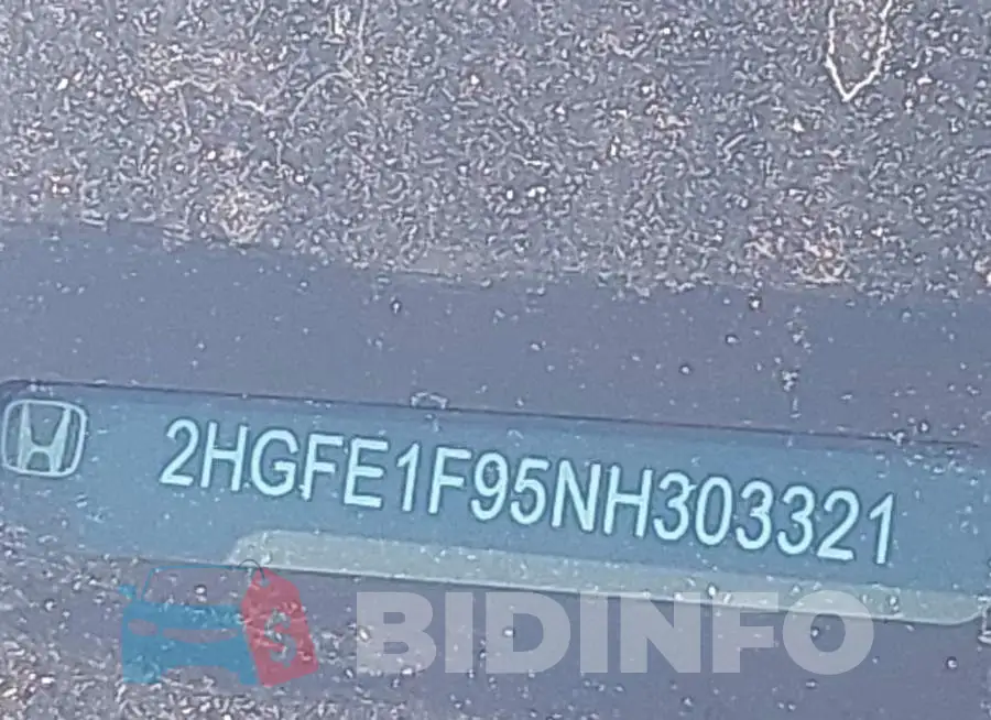 2HGFE1F95NH303321 Photo# 18