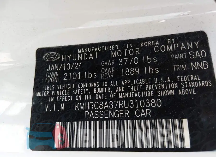 KMHRC8A37RU310380 Photo# 9