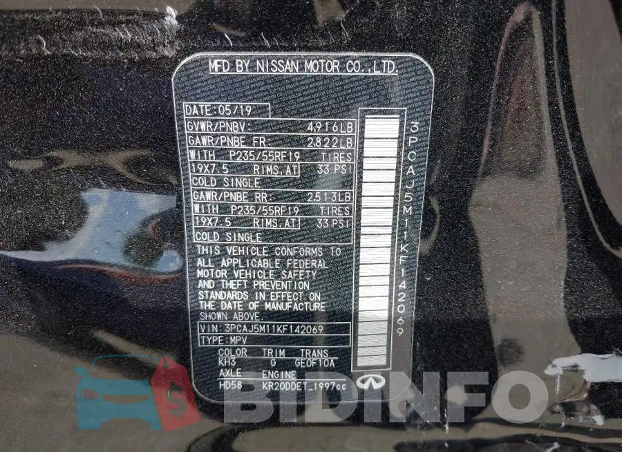 3PCAJ5M11KF142069 Photo# 9