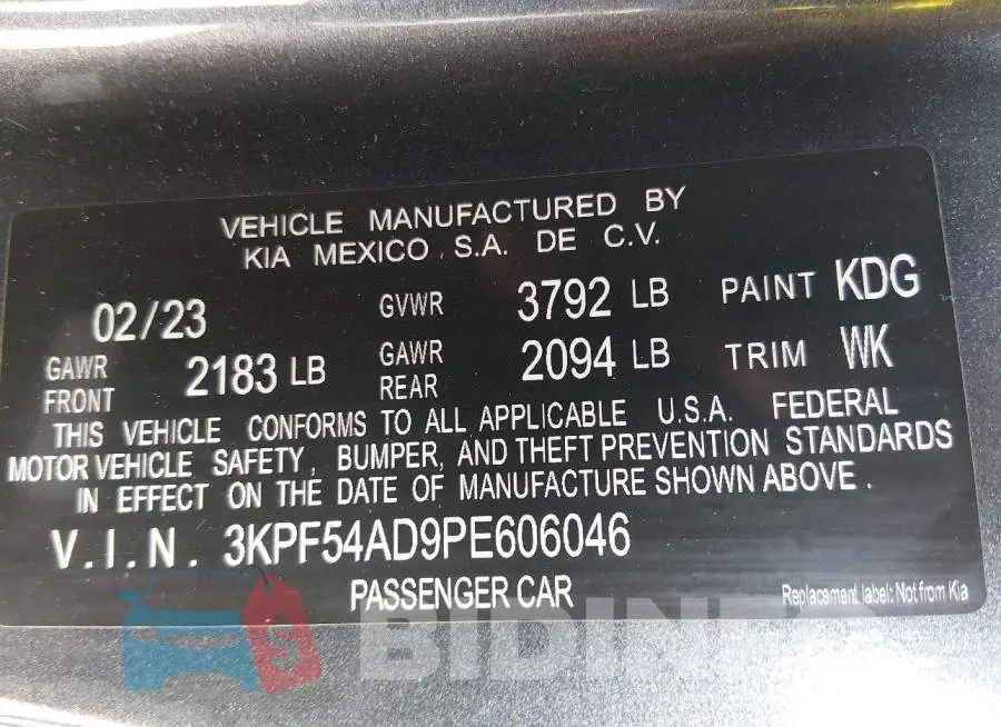 3KPF54AD9PE606046 Photo# 9