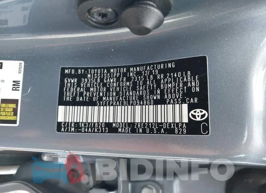 5YFEPRAE9LP094860 Photo# 9