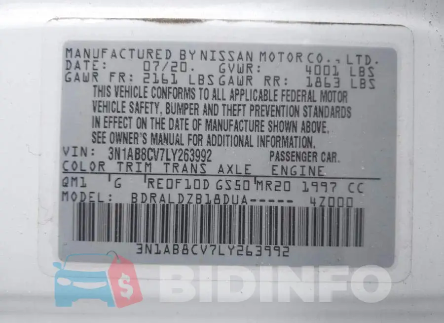 3N1AB8CV7LY263992 Photo# 9