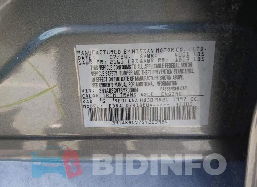3N1AB8CV7SY203984 Photo# 9