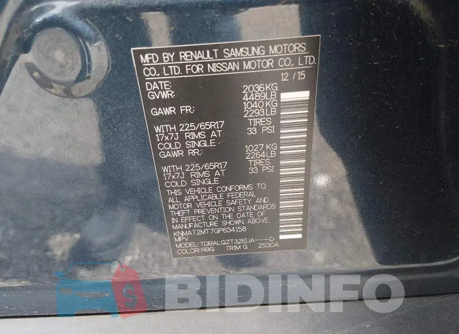 KNMAT2MT7GP634158 Photo# 9