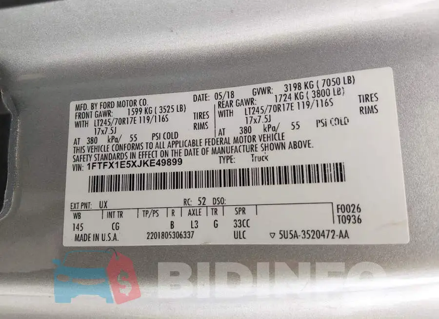 1FTEX1C85HKC56367 Photo# 10
