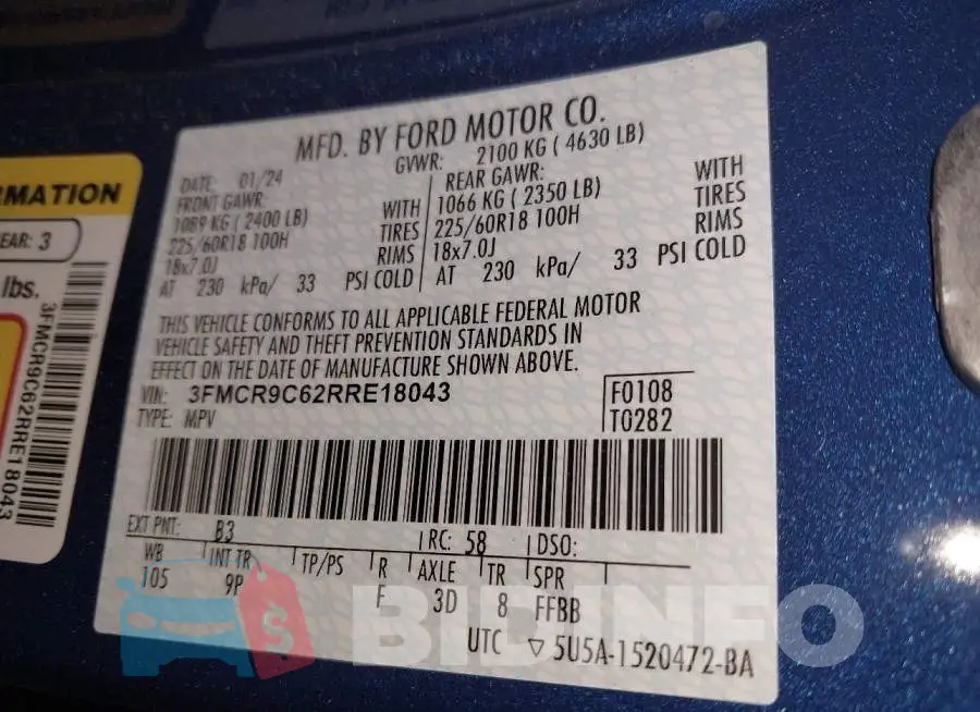 3FMCR9C62RRE18043 Photo# 9