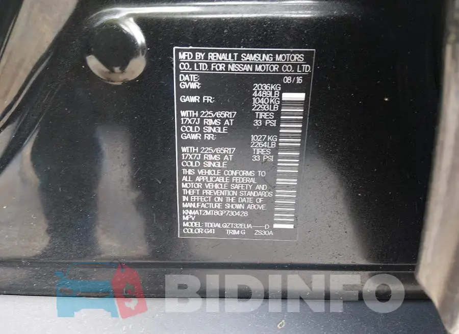 KNMAT2MT8GP730428 Photo# 9
