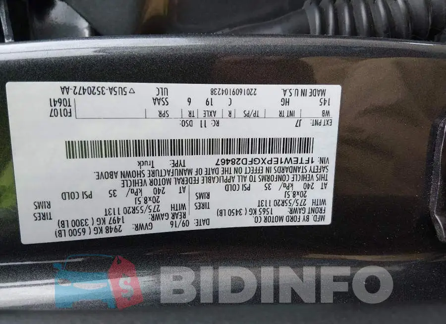 1FTEW1EPXGFD28467 Photo# 9