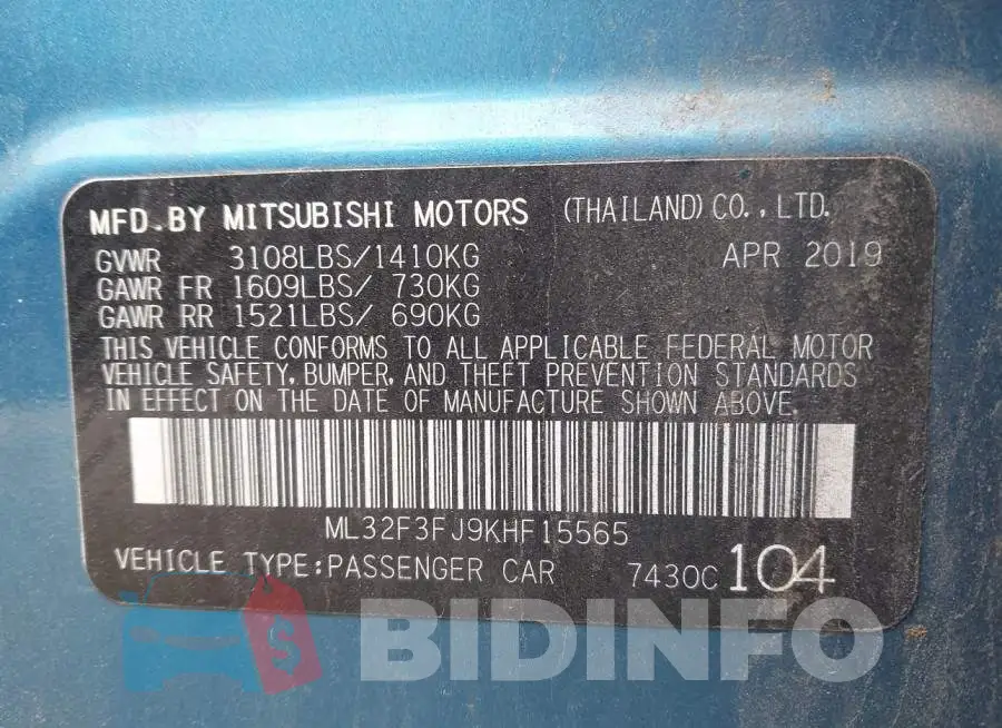 ML32F3FJ9KHF15565 Photo# 9