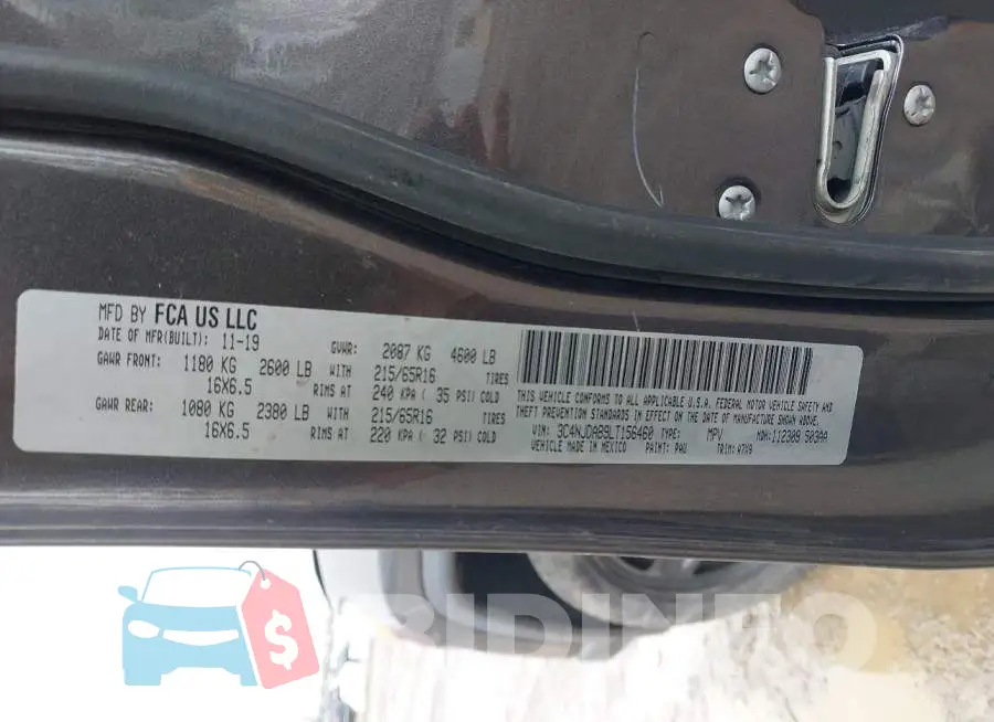 3C4NJDAB9LT156460 Photo# 9