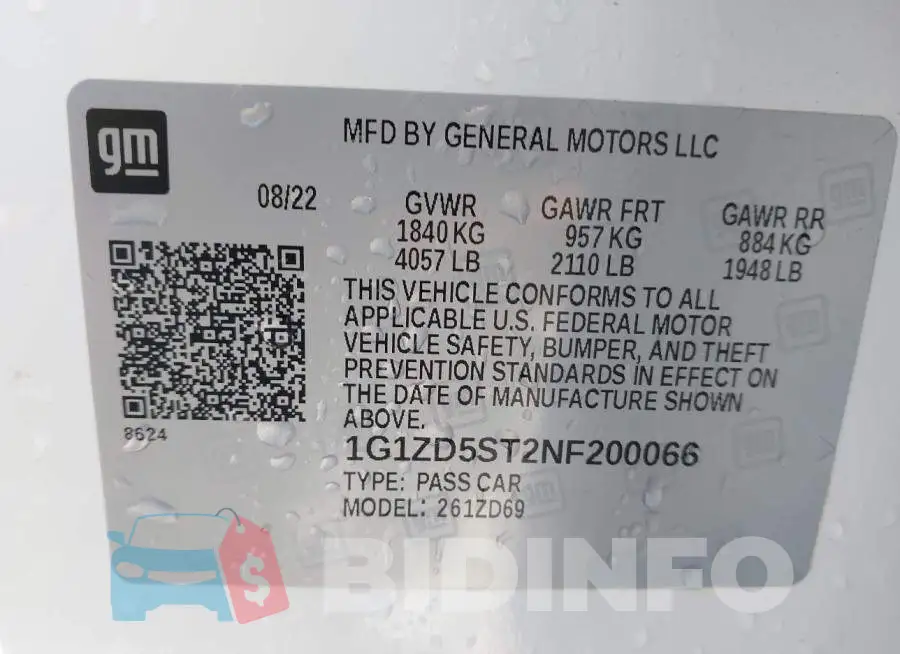 1G1ZD5ST2NF200066 Photo# 9