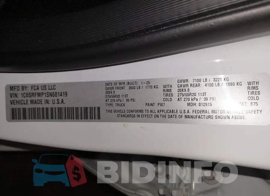1C6SRFMP1SN681419 Photo# 9