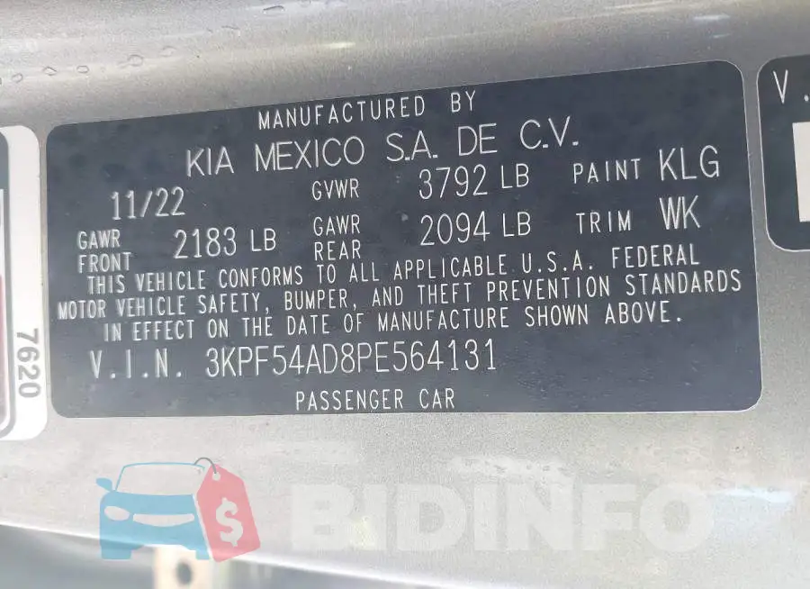 3KPF54AD8PE564131 Photo# 9