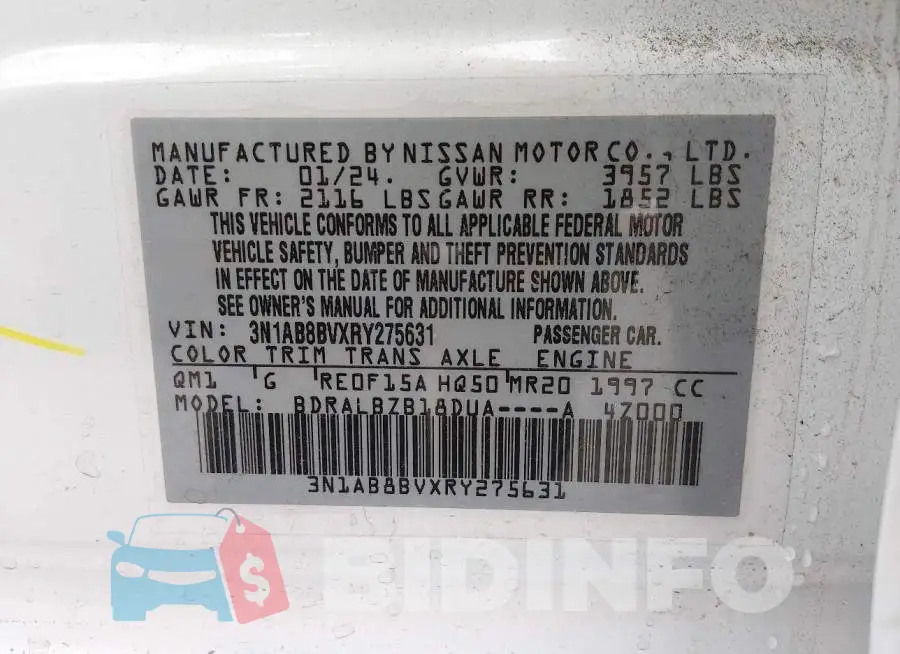 3N1AB8BVXRY275631 Photo# 9