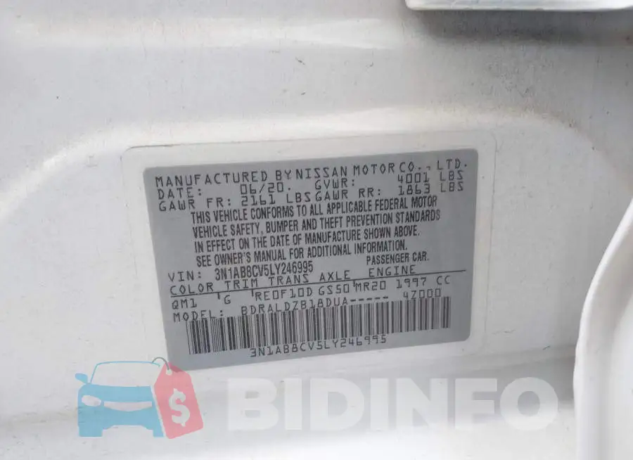 3N1AB8CV5LY246995 Photo# 9