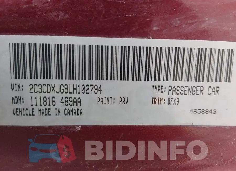 2C3CDXJG9LH102794 Photo# 9
