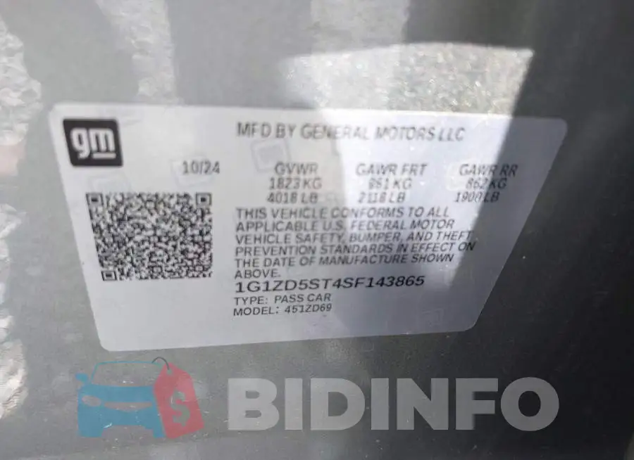 1G1ZD5ST4SF143865 Photo# 9