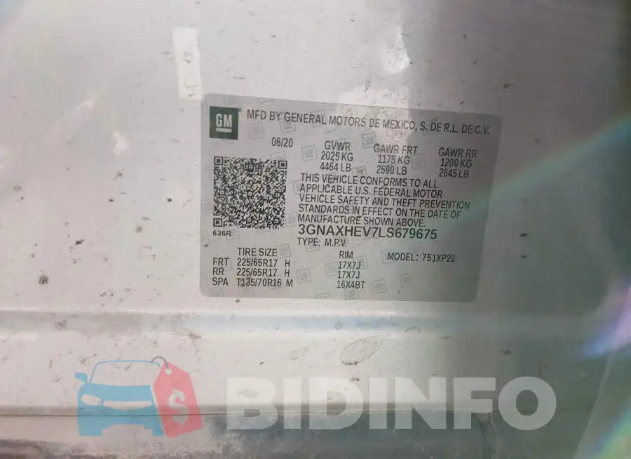3GNAXHEV7LS679675 Photo# 9
