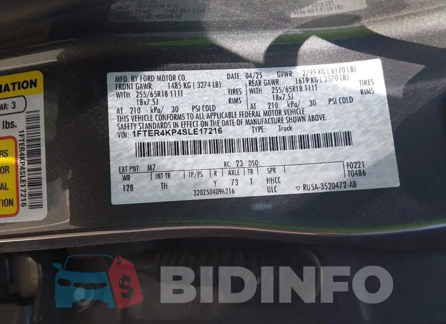 1FTER4KP4SLE17216 Photo# 9