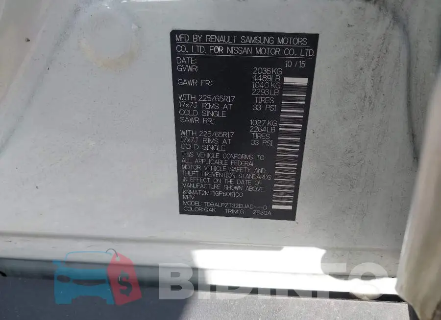 KNMAT2MT1GP606100 Photo# 9
