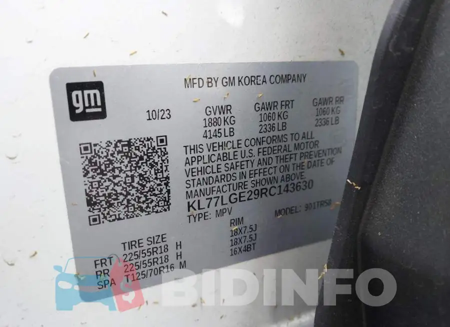 KL77LGE29RC143630 Photo# 9