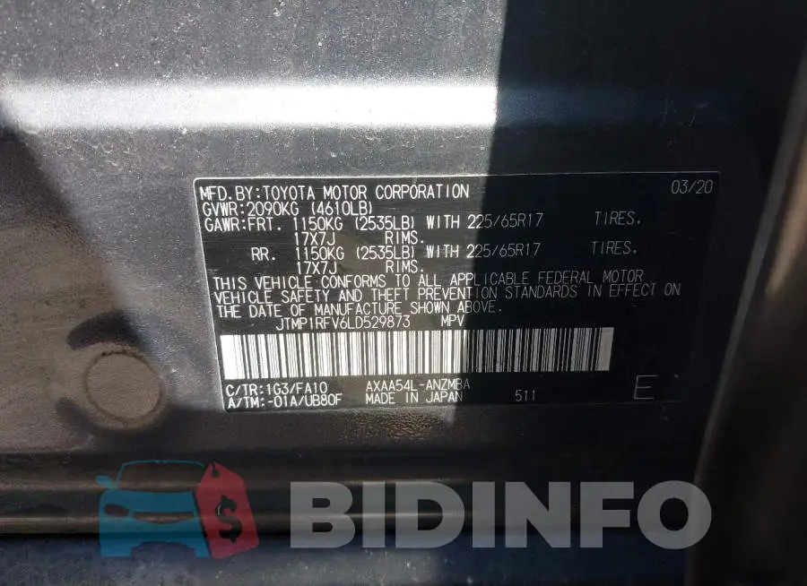 JTMP1RFV6LD529873 Photo# 9