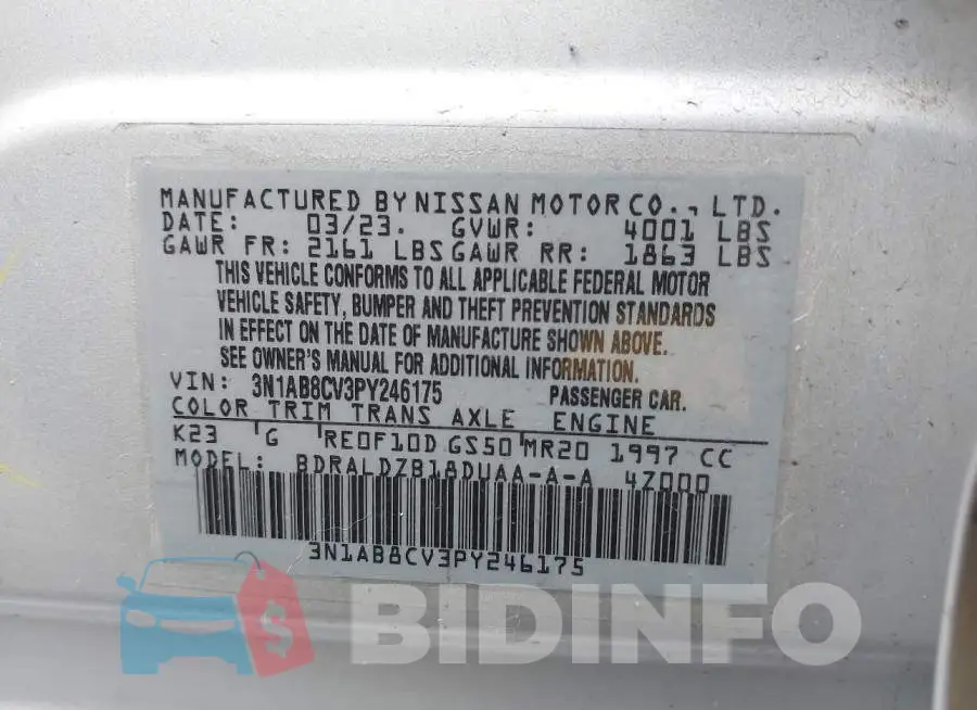 3N1AB8CV3PY246175 Photo# 9
