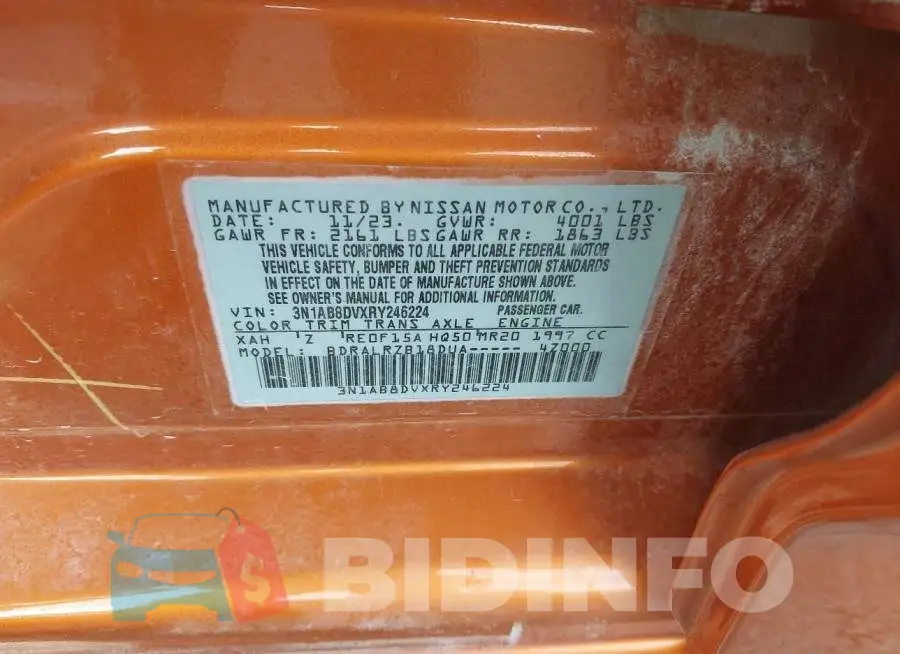 3N1AB8DVXRY246224 Photo# 8