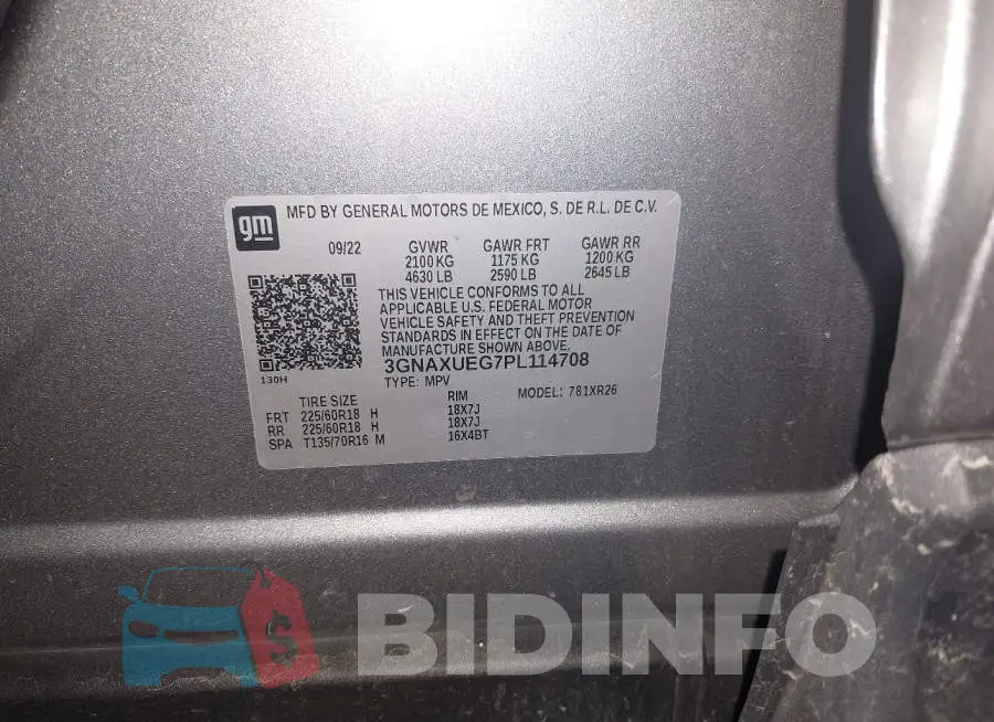 3GNAXUEG7PL114708 Photo# 9