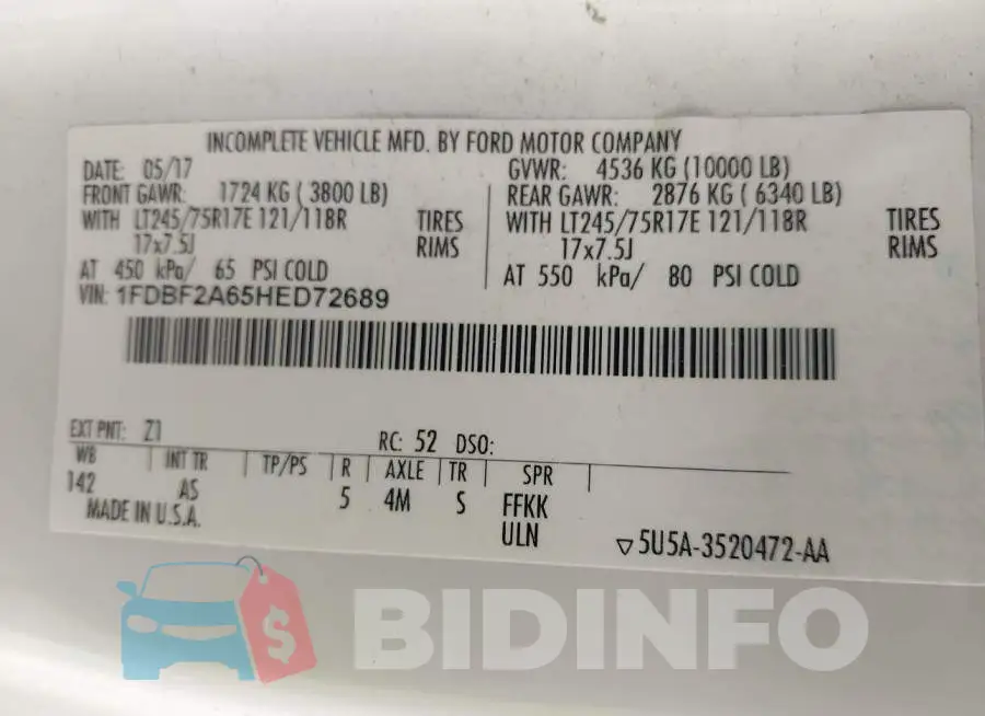 1FDBF2A65HED72689 Photo# 9
