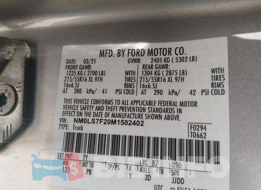 NM0LS7F20M1502402 Photo# 9