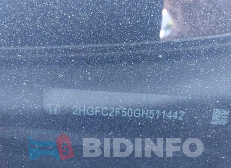 2HGFC2F50GH511442 Photo# 9