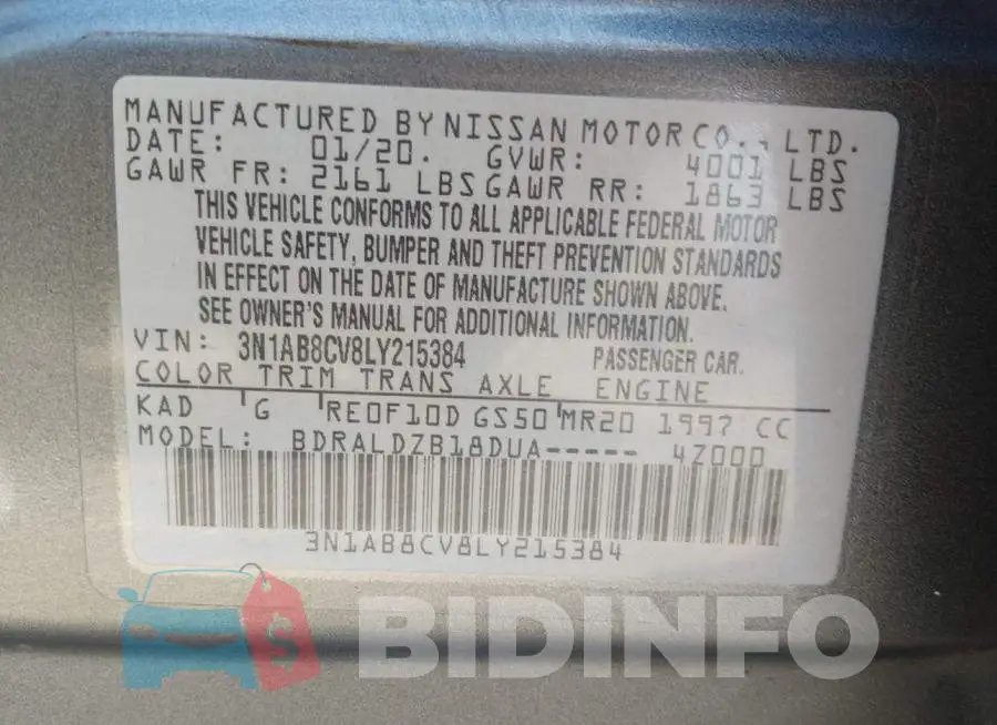 3N1AB8CV8LY215384 Photo# 9