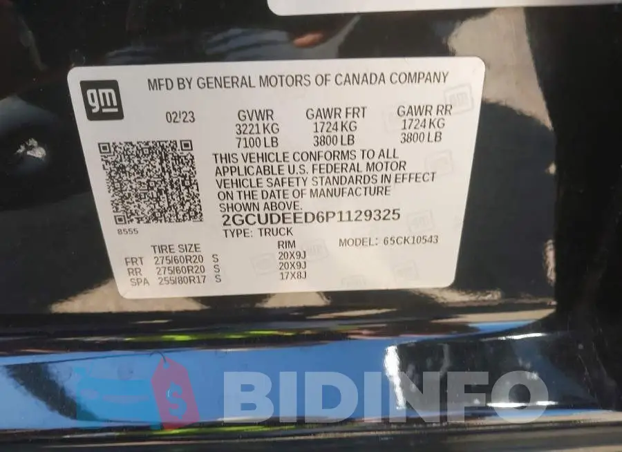 2GCUDEED6P1129325 Photo# 9
