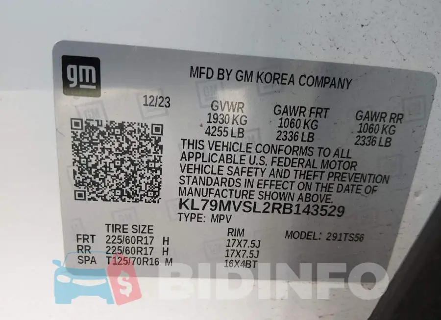 KL79MVSL2RB143529 Photo# 9