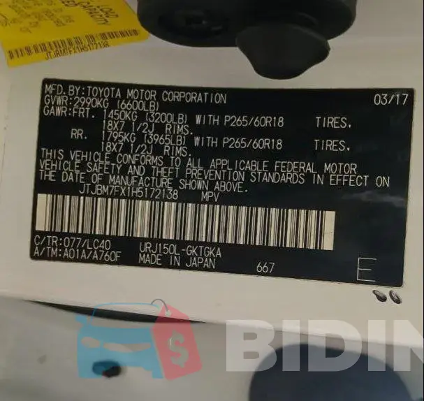 JTJBM7FX1H5172138 Photo# 13