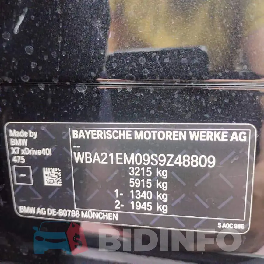 WBA21EM09S9Z48809 Photo# 23